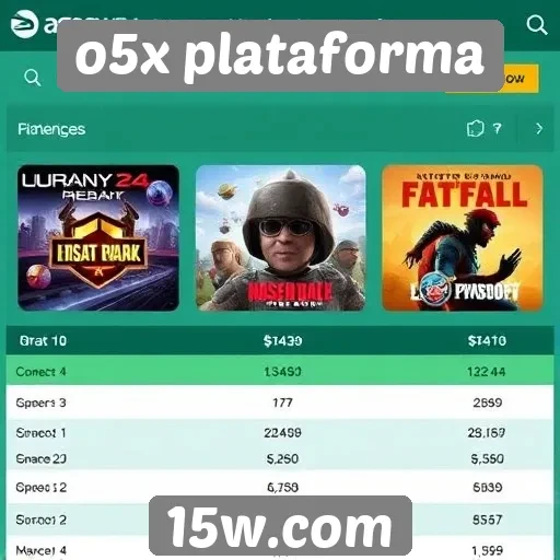 Comparativo de preços dos jogos na O5X plataforma